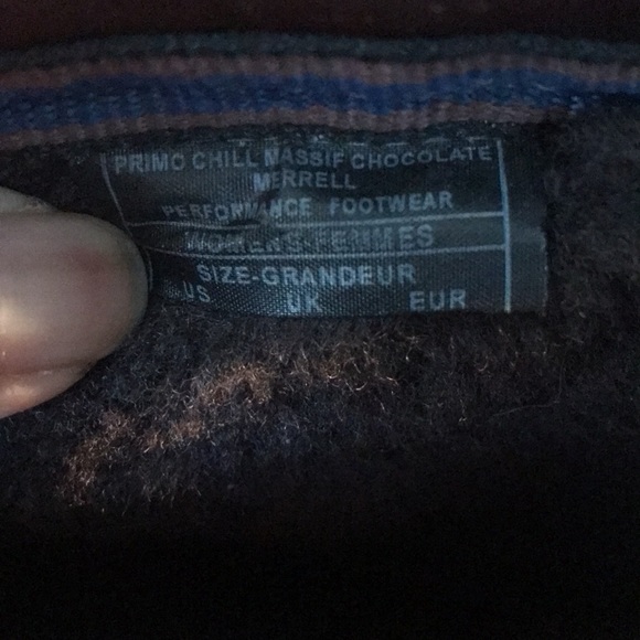 Merrell brown leather faux fur winter boots shoes size 7 - Picture 4 of 16